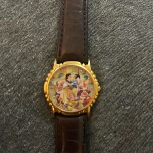 Disney Princess Watch with Brown Leather Strap